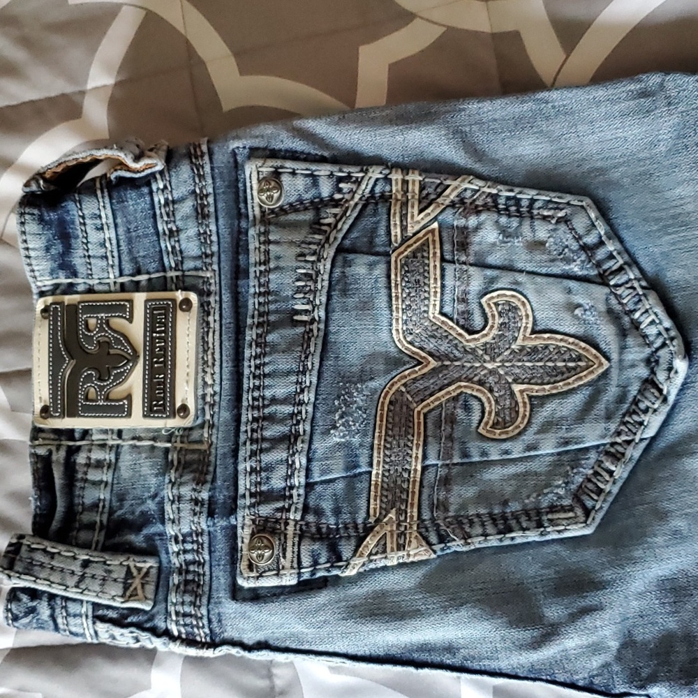 Mens Rock Revival Jeans